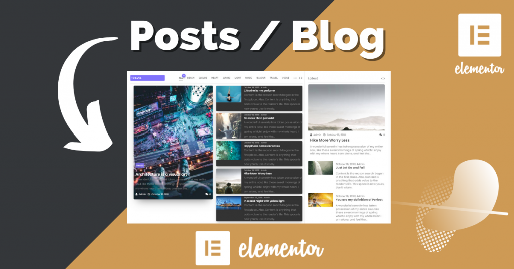 Elementor Addons for Posts Blog Widget