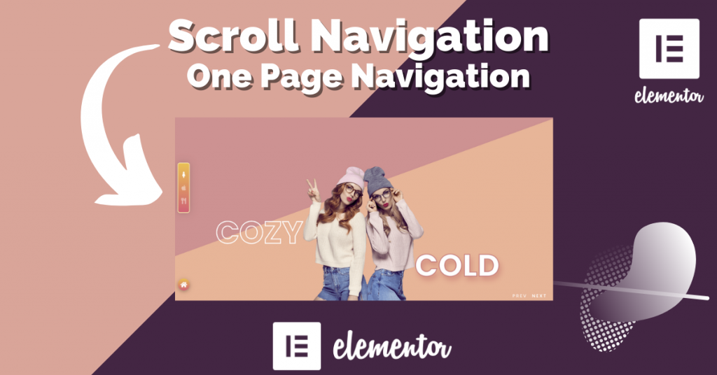 Elementor Addons voor scroll navigatie Widget