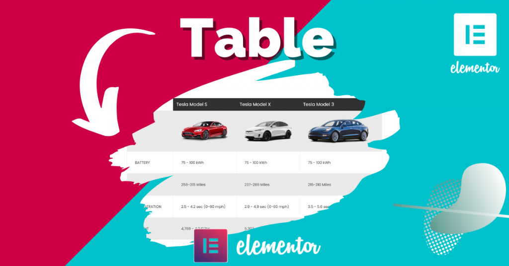 Elementor Addons for Table Widget