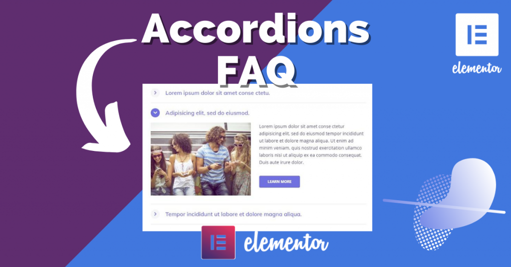 Accordions / FAQ Widget for Elementor