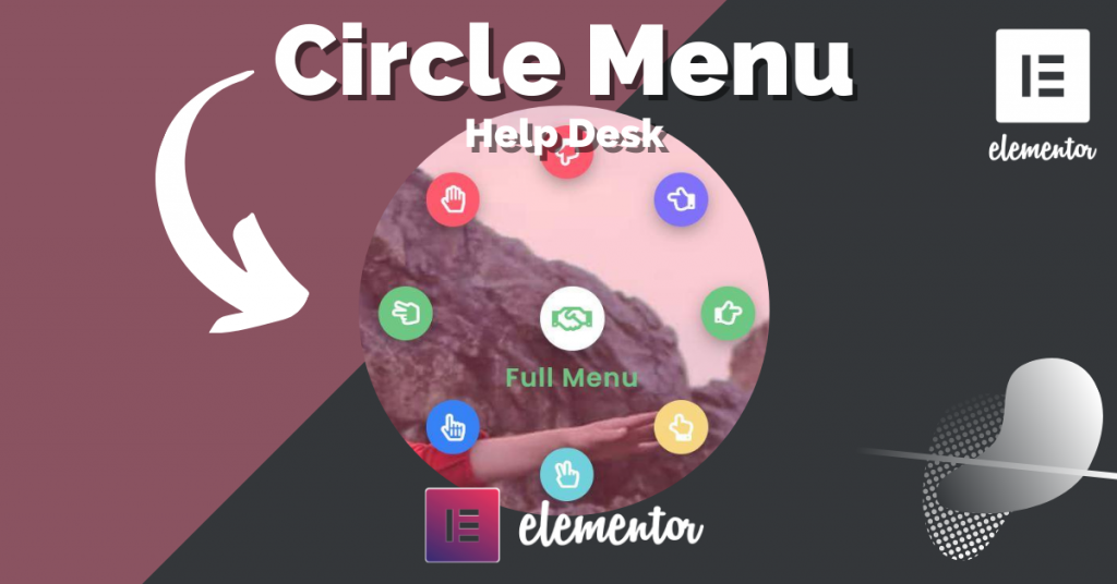 Cirkel Menu Widget voor Elementor