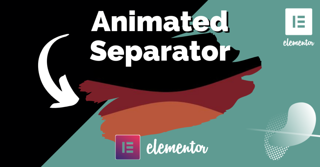 Séparateur animé Widget pour Elementor