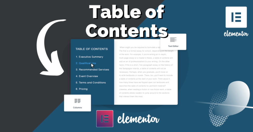 Table of Contents Widget for Elementor