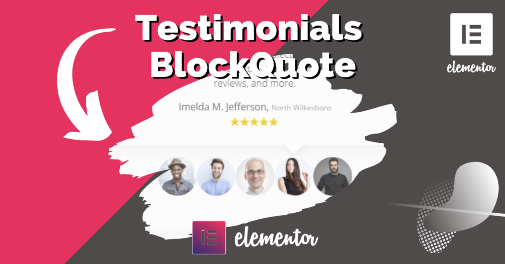 Testimonials BlockQuote Widget for Elementor