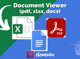 Elementor Addons per visualizzatore di documenti Widget