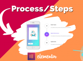 Elementor Addons pour les étapes du processus Widget